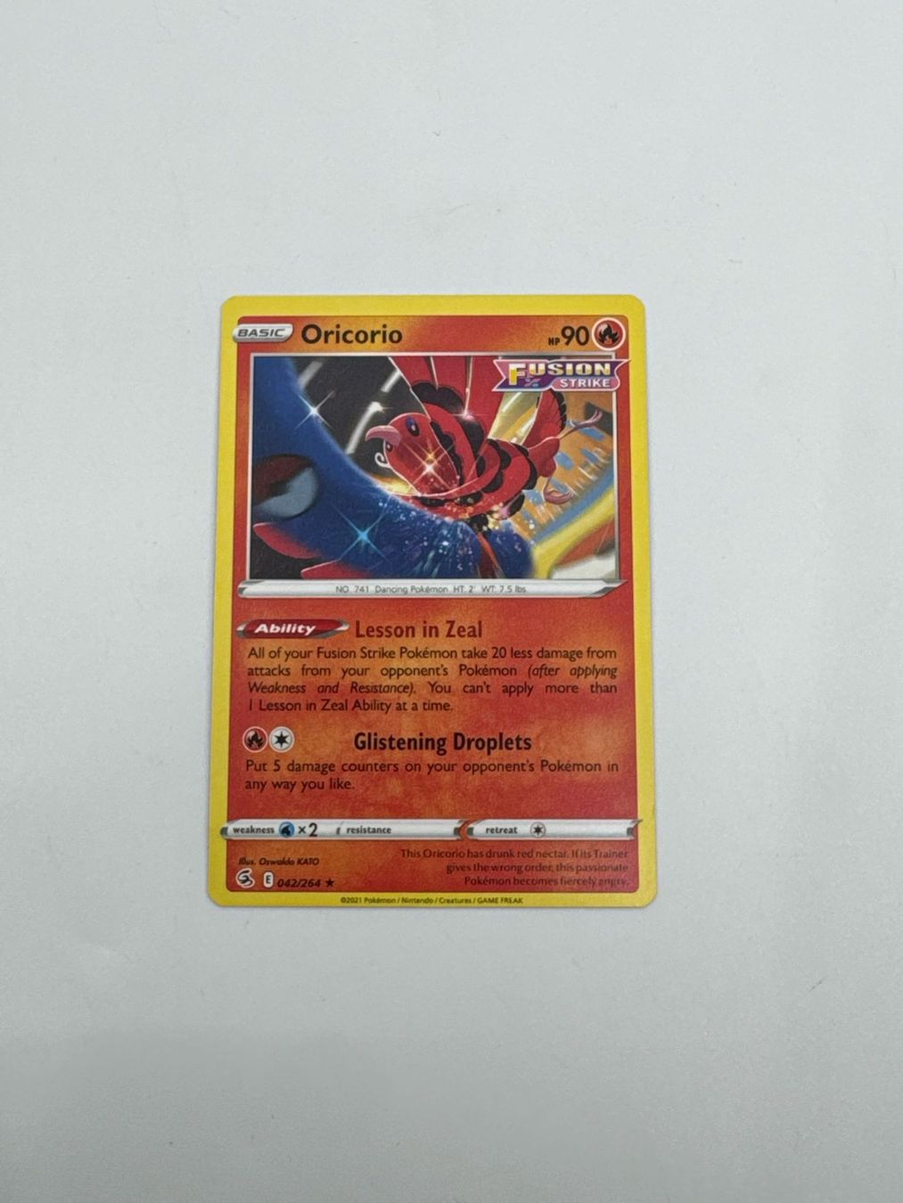 Pokémon Carte collezionabili: Pokemon-Karte Oricorio 042/264 – Usato da Herisau venduto da Seyashop1