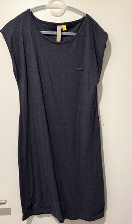Damen Kleid A LIFE AND KICKIN dunkelgrau Grösse L
