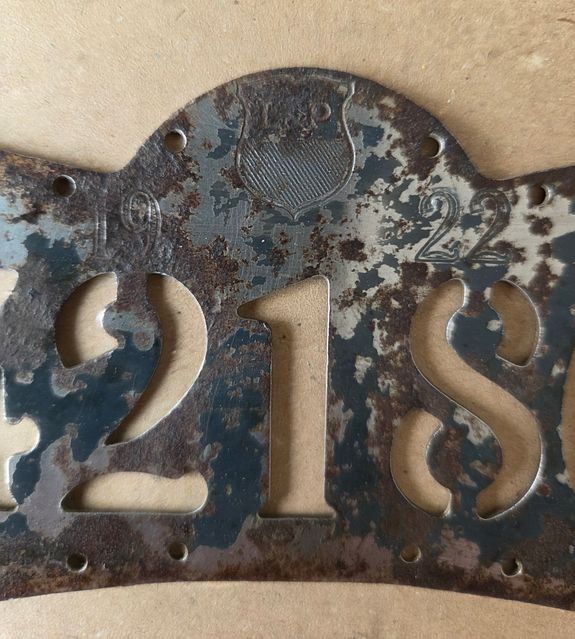 Sachs Insegne: Velonummer VD 1922 Plaque Velo – Usato da Schenkon venduto da Uhu007 1
