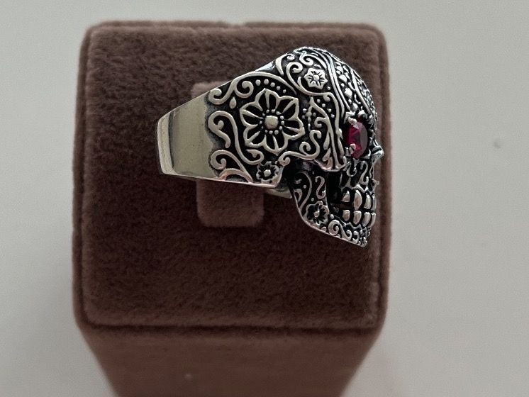 Ringe: Totenkopf ring silber – Neu (gemäss Beschreibung) aus Luterbach von uhrmacherin89 1