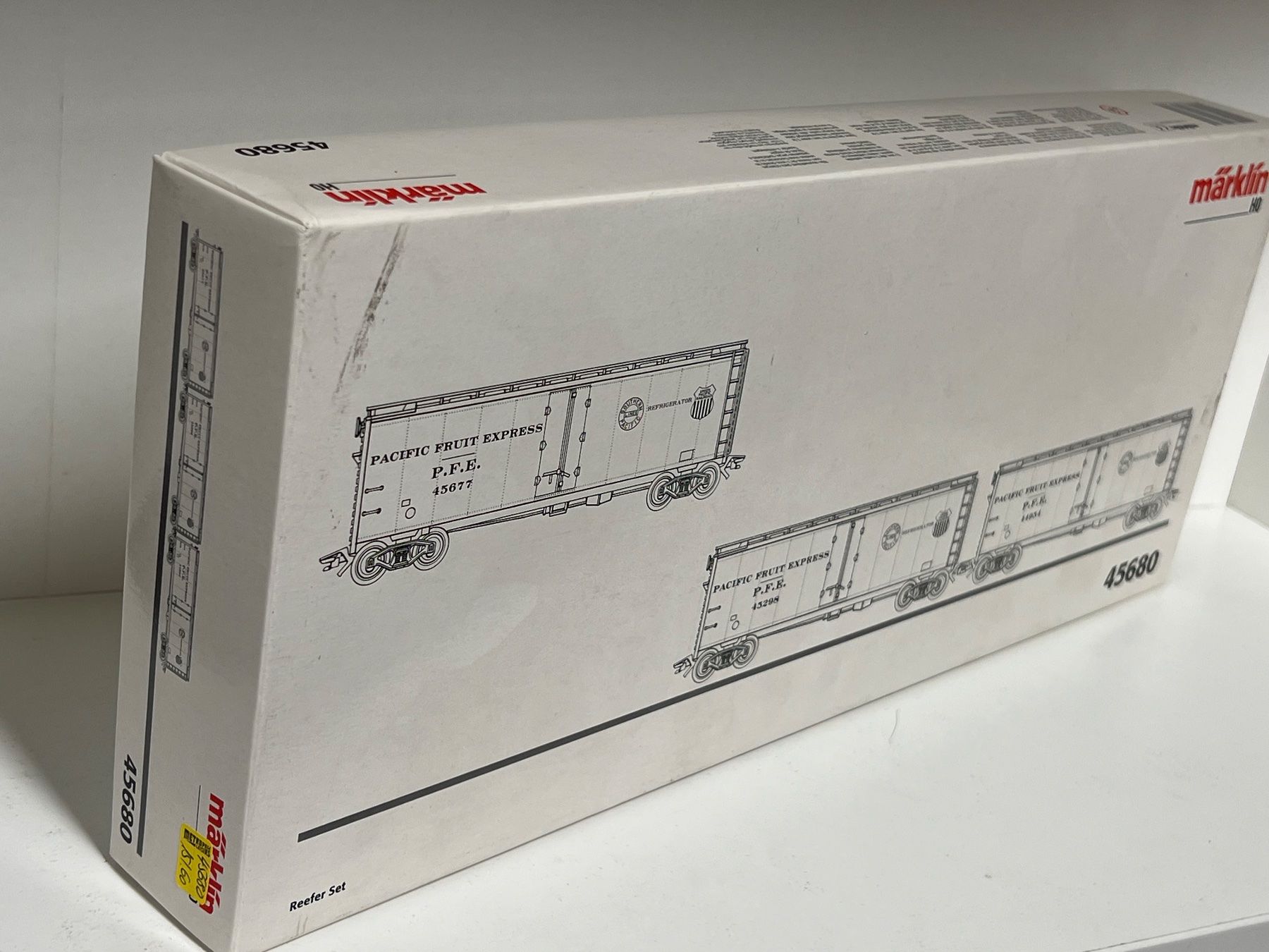Märklin Modellini di ferrovie: Märklin 45680 Reefer Set PACIFIC FRUIT EXPRESS H0 AC – Nuovo (secondo la descrizione) da Neuenhof venduto da ludovicco 6