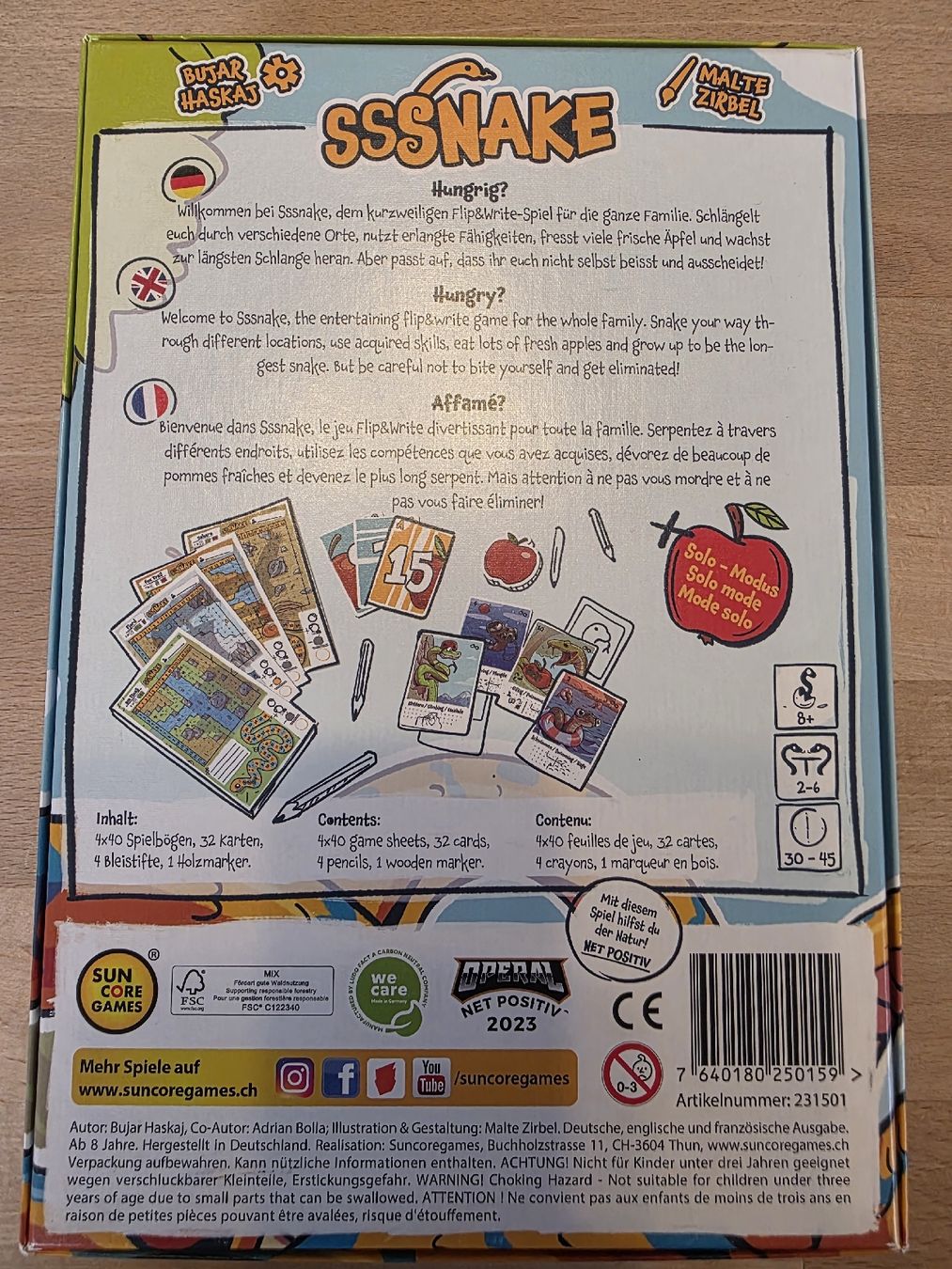 Jeux: Sssnake - Flip & Write – D'occasion à Oberstammheim par kuechenhelfer 1