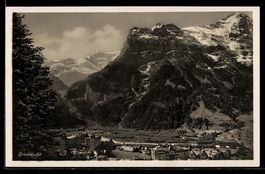 AK Grindelwald, Ortspartie mit Hotel