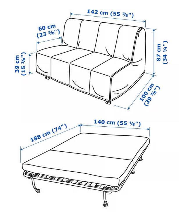 Ikea Divani: Canapé lit LYCKSELE MURBO IKEA – Usato da Vallon venduto da coc_5vb9 7