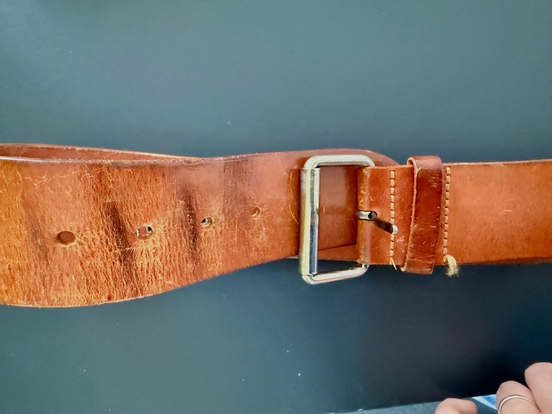 Cinture: brauen Leder Gürtel – Usato da Zürich venduto da ele_cj6q 1