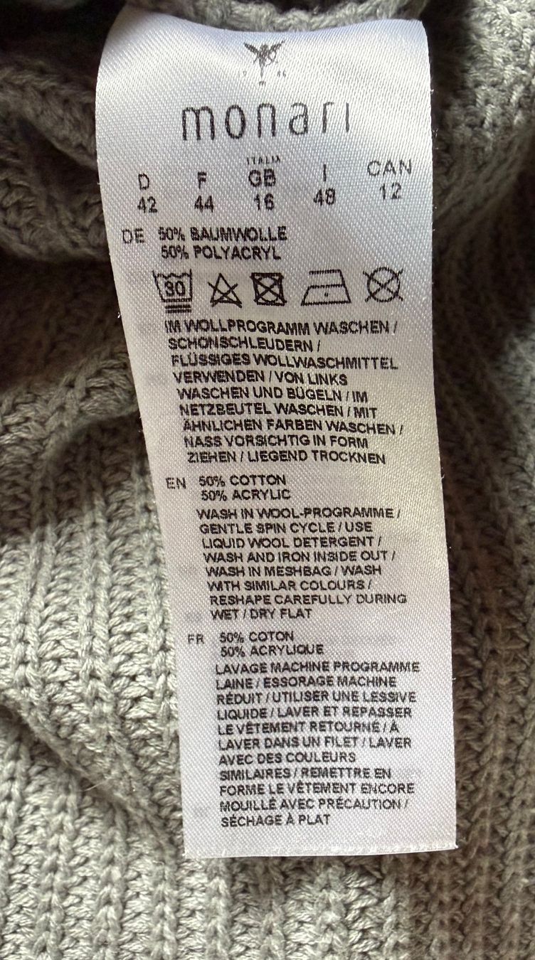 Maglioni & Felpe: Edler Rollkragenpulli von MONARI grau – Usato da Zäziwil venduto da kreative-ideen 5