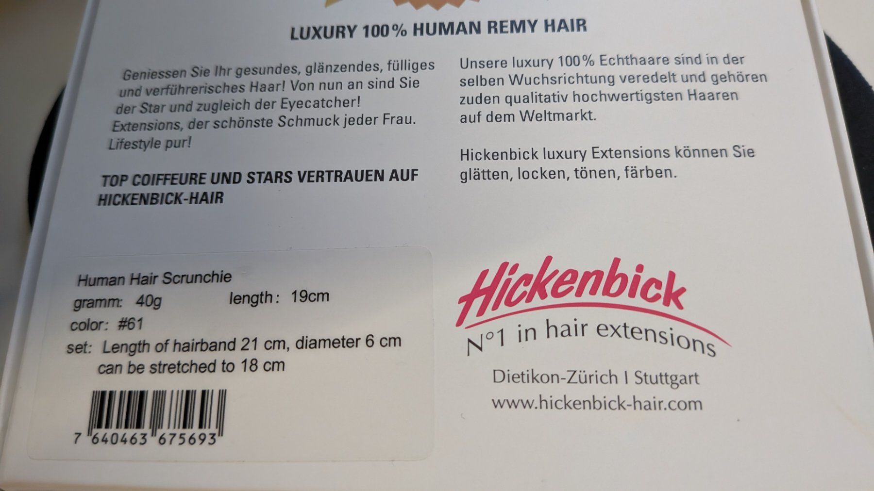 Parrucche: Hair Scrunchie - Echthaar Haargummi – Nuovo e nell'imballaggio originale da Salez venduto da EMERCARO 3