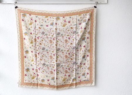 Louis Féraud Paris - Foulard/Seidentuch/Carre mit Kornblumen