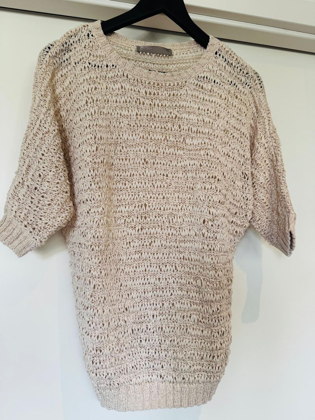 Hallhuber Maglioni & Felpe: Strickpullover Hallhuber in Beige – Grösse XS – Usato da Hergiswil NW venduto da Shintana