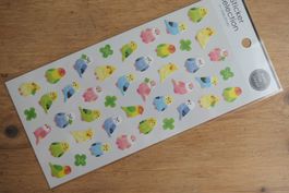 Sticker Sheet - Vögelchen Kanarienvogel