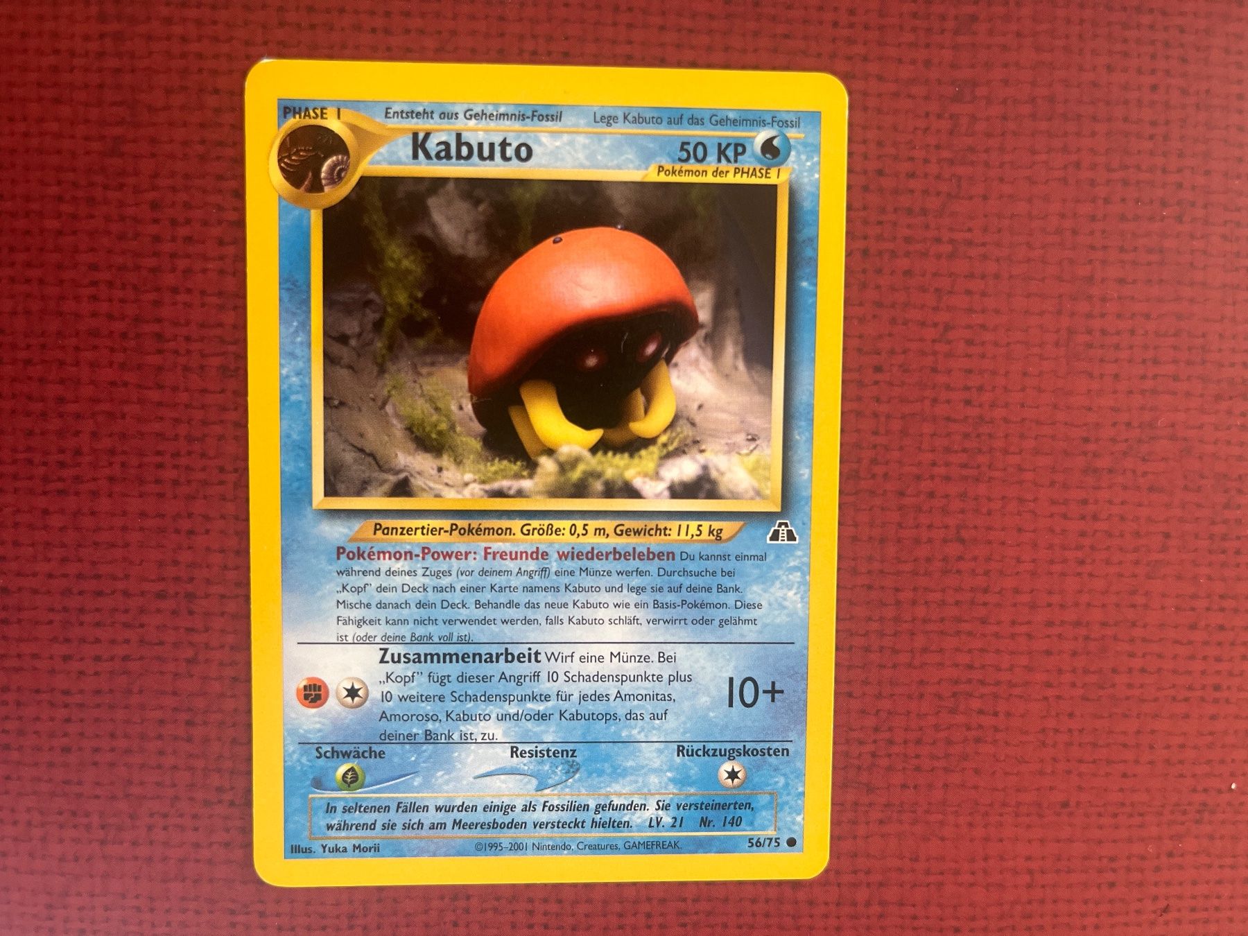 Pokémon Carte collezionabili: Pokemon Kabuto neo Entdeckung – Usato da Wabern venduto da Collectfun