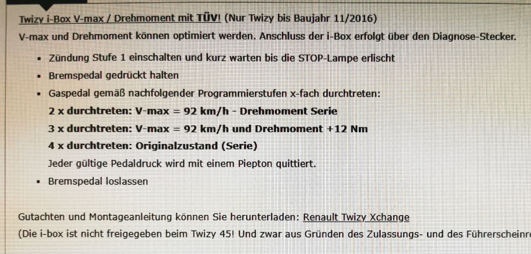Automobili: Renault Twizy Elia i-box – Usato da Münchenbuchsee venduto da Fridu123 2