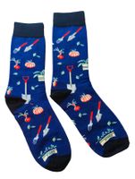 Socken Garten/Garden/Schaufel/Kräuter/Beet/Frühling/Kürbis