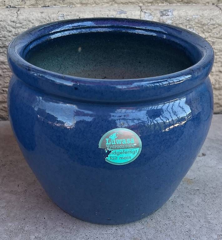 Pots de fleurs: 3 formschöne Tontöpfe Blau – D'occasion à Urdorf par Resumasa 3