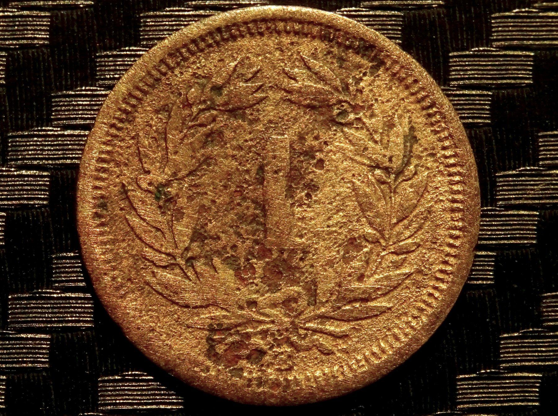Tutti le monete: 1879 - 1 cts. 0.99 Mio.!!! 1.29gr – Usato da Courgenay venduto da ZubR237 1