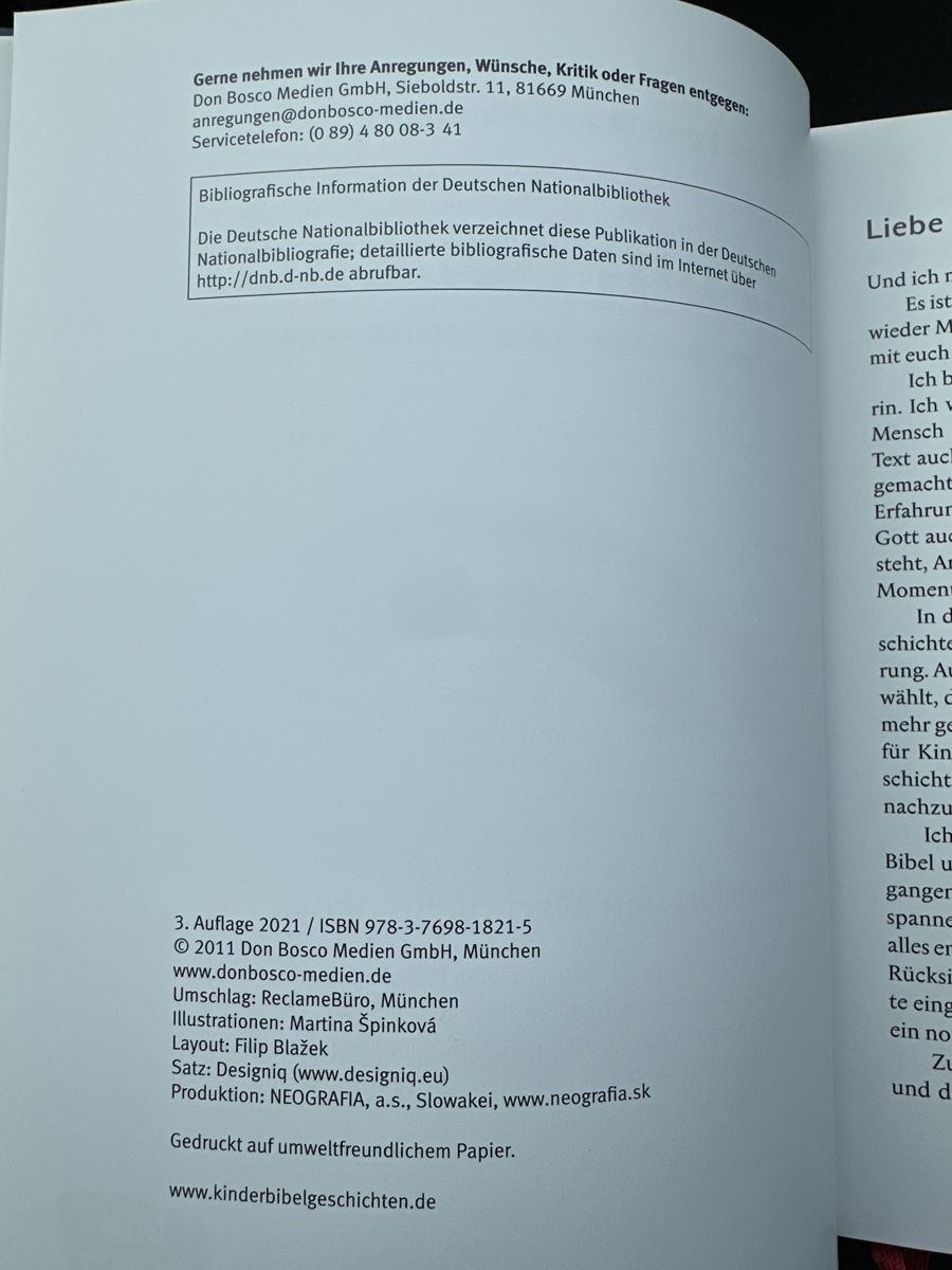 Libri: Ich bin bei euch: Don Bosco Kinderbibel – Usato da St. Gallen venduto da mai_2lcj 4