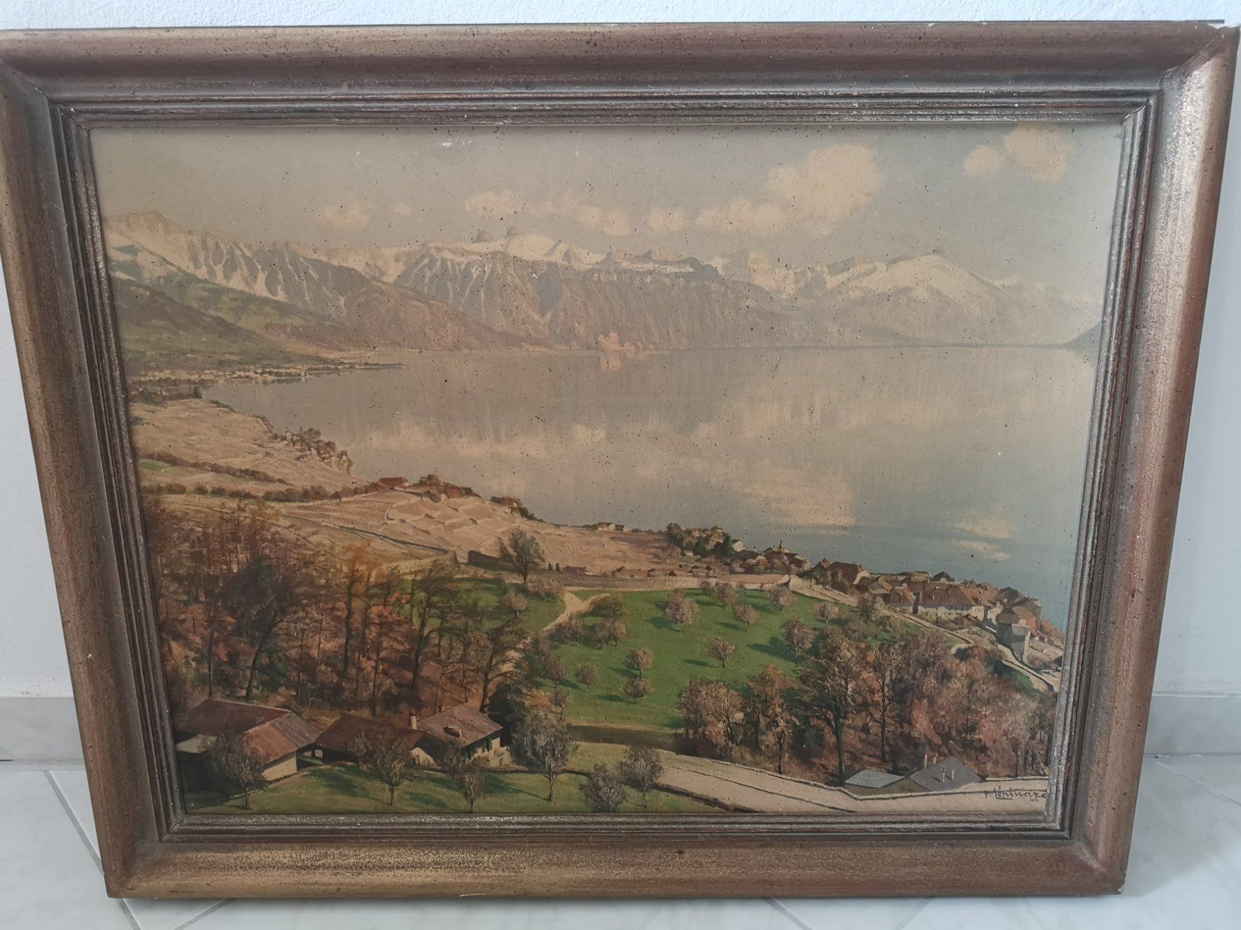 Dipinti: Paul Lépinard-Le Lavaux-1945 – Usato da Vaumarcus venduto da Arte-Lovers 1