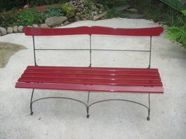 Gartenbank 150cm RESTAURIERT Jugendstil Klappbank