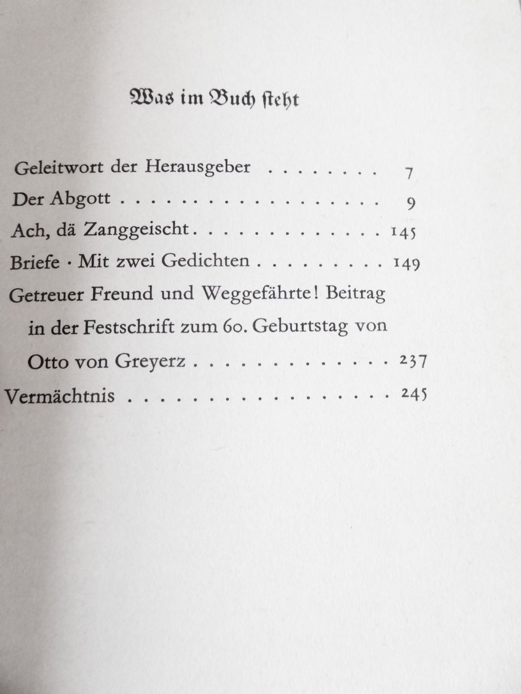 Bücher: Simon Gfeller "Unveröffentlichtes - Briefe - Vermächtnis" – Gebraucht aus Sumiswald von Paxsum 1