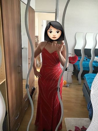 Abendkleid rot Gr.M