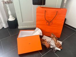 Hermès Sommer Absatzschuh, inkl. Zubehör