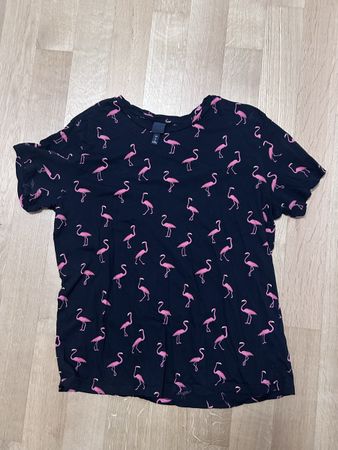 Herren T-Shirt flamingo Muster