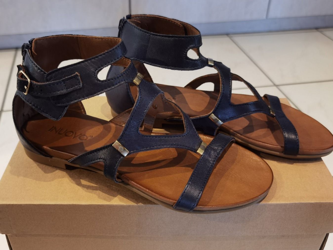 Scarpe da donna: Leder Sandalen Gr. 38 – Nuovo e nell'imballaggio originale da Uerkheim venduto da Justi.y