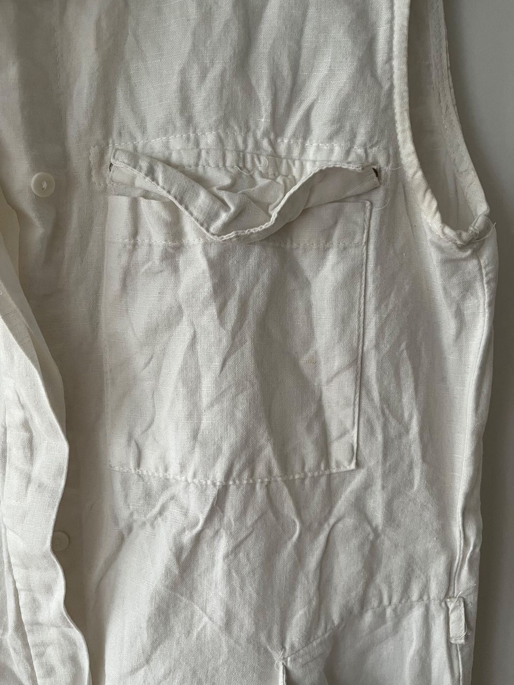 Mango Vestiti: Mango Sommerkleid / Hemdkleid weiss S Leinenlook – Usato da Gümligen venduto da blackberrys 3