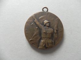 Medaille Schweiz Armee Militär Grenzbesetzung Bulle FR 1918