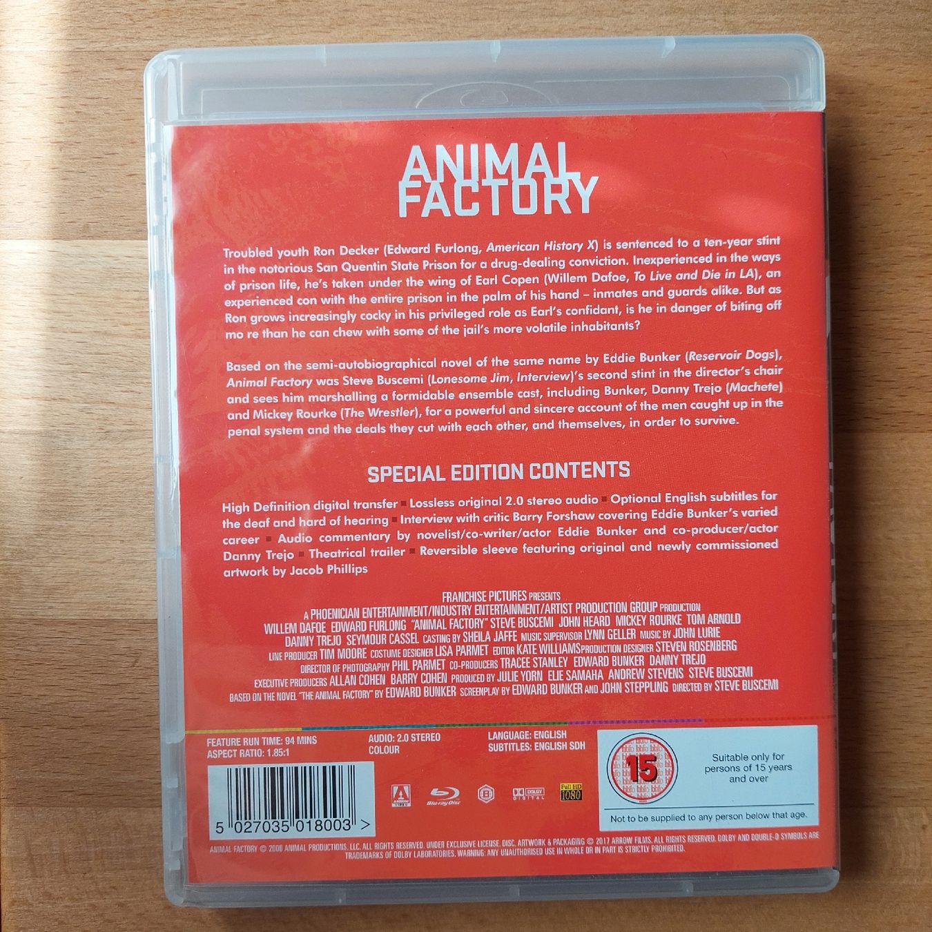 Tutti i DVDs: Animal factory bluray arrow video – Usato da Biel/Bienne venduto da Totalkelly 1