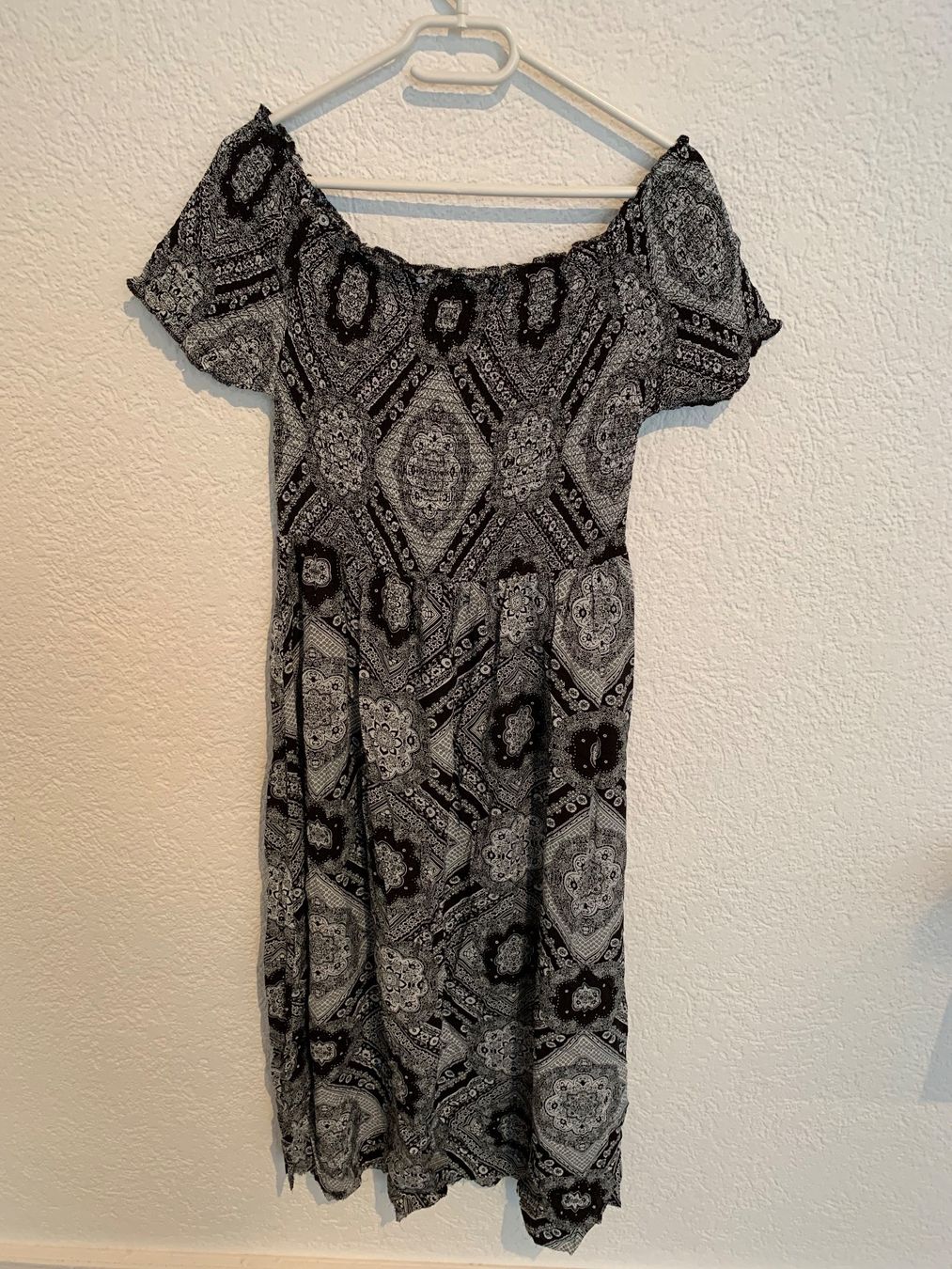 Vestiti: Kleid Maxikleid schwarz weiss Muster Gr. S – Usato da Fislisbach venduto da KolibriSecondhand 9