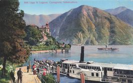Lago Lugano castagnola imbarcadero battello schiff boot