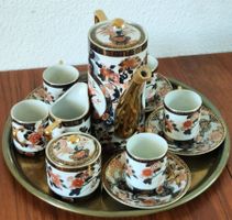 Japanisches Moriage-Teeset Teeservice Saji vergoldet