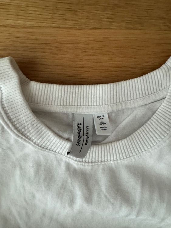 Other Stories Top: &Other Stories T-Shirt mit Korsett-Optik Gr. 36 weiss – Usato da Klingnau venduto da Vdado 1