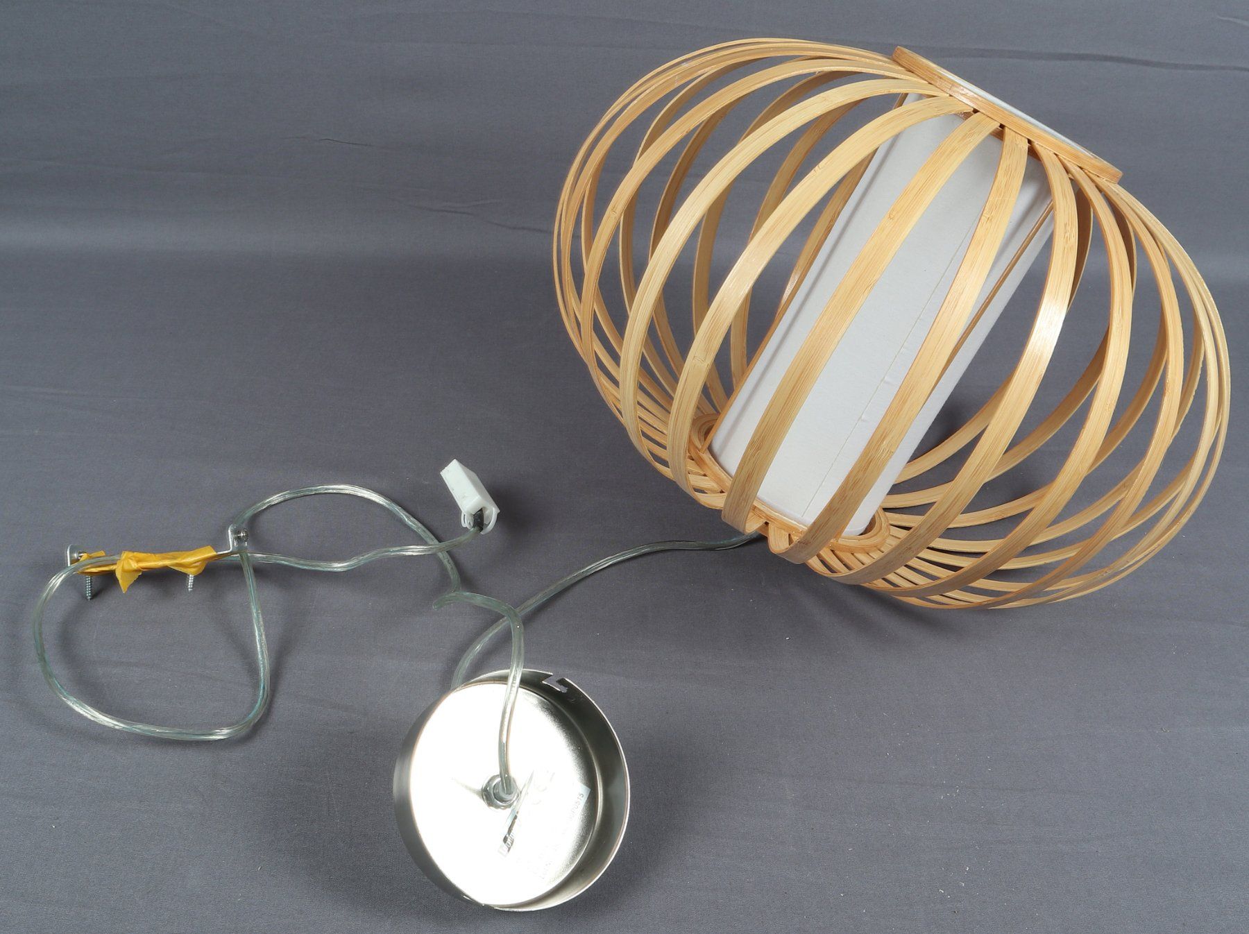Lampadari & plafoniere: DECKENLAMPE Bambus Natur ca Ø38cm – Usato da Steinen venduto da Restwert_Steinen 5