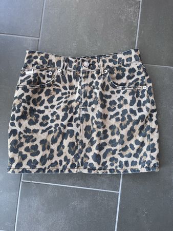 Denim Rock Leo Print The Ragged Priest Grösse 8 neuwertig