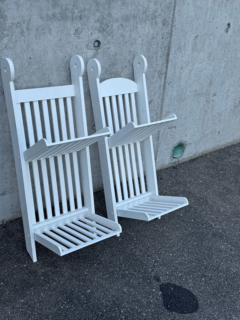 Scaffali: 2er Set Blumenständer, Regal weiss, Holz – Usato da Uhwiesen venduto da fel_5ghs 1
