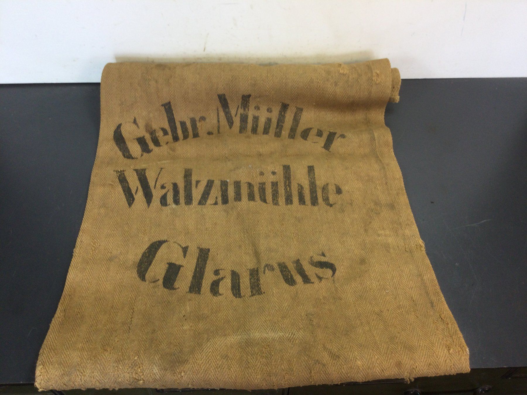 Werkzeuge: Alter Sack Jutesack Gebr. Müller Walzmühle Glarus – Gebraucht aus Wangen SZ von kuriosum12 1