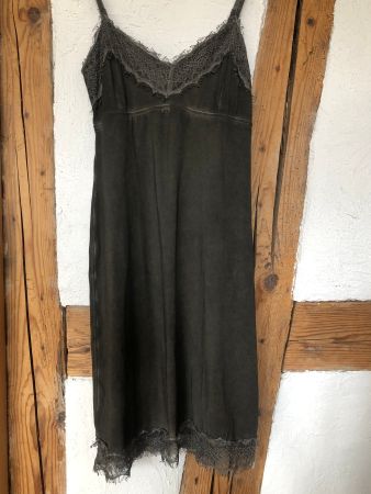 Nile Kleid Spitze grau anthrazit 34 xs S NEU ungetragen