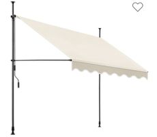 Klemmmarkise beige 250 x 180 cm