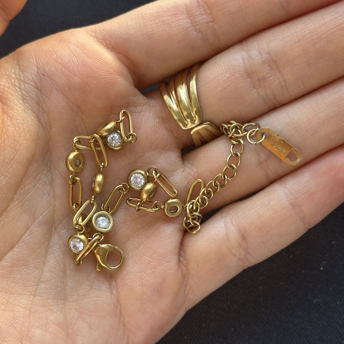 Bracelets: 18KGP Funkelnde Armkette   – Neuf (Voir description) à Givisiez par dor_xb9k 2