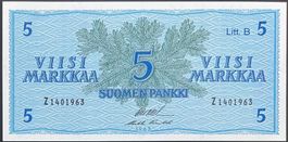 Finland 5 Markkaa 1963 - non circ./unz
