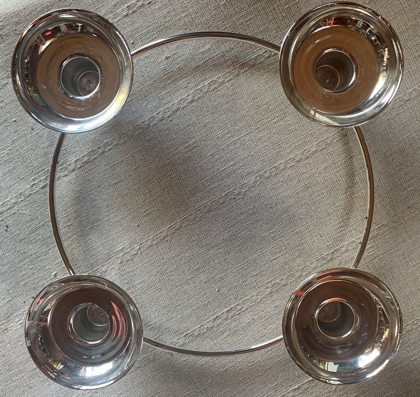 Portacandele: Cooler Tisch-Kerzenständer in Ringform – Usato da Volketswil venduto da zwitsch33