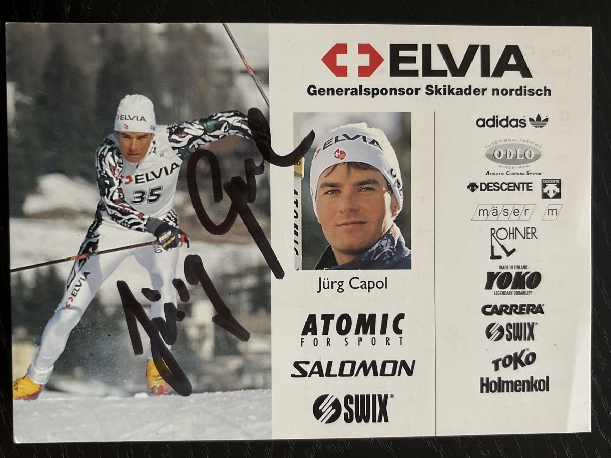 Autografi: Signierte Autogrammkarte: Jürg Capol – Usato da Uetendorf venduto da hoisle