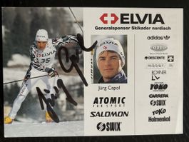 Signierte Autogrammkarte: Jürg Capol