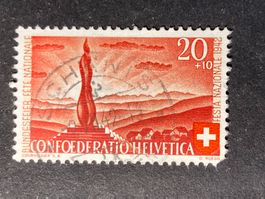 Schweiz 1942 Pro Patira 20 Vollstempel SCHÄNIS 9.VII.42