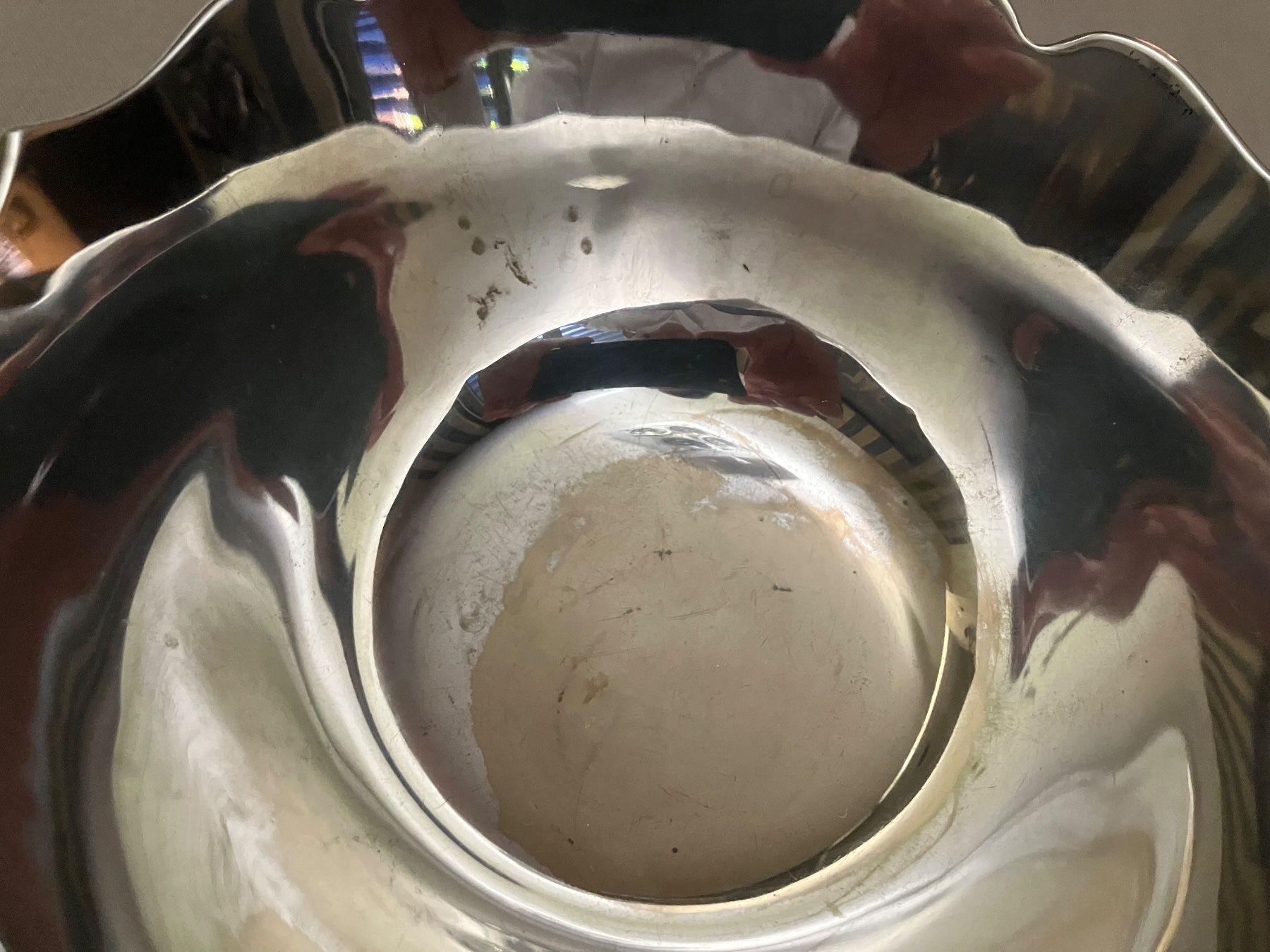 Schalen: Versilberte Messing-Schale in Lotus-Form – Gebraucht aus Zürich von Byron 5