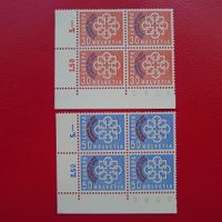 1959 EUROPA, Nr.349+350, Viererblöcke ** Kat: 64.-+