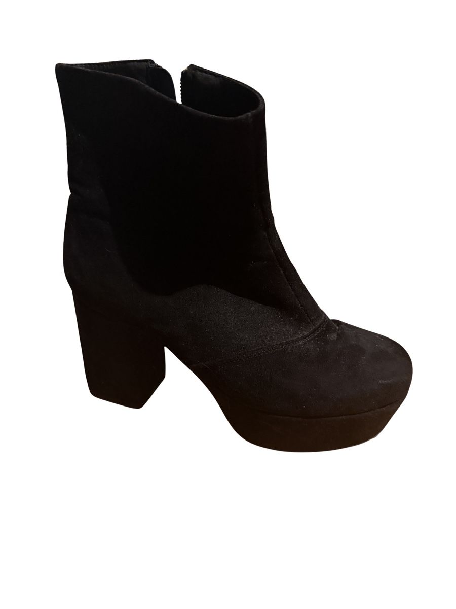 Bottes de soin: Black Suede Platform Ankle Boots, Size 39 - Autumn Chic – D'occasion à Wädenswil par mon_b88m 1