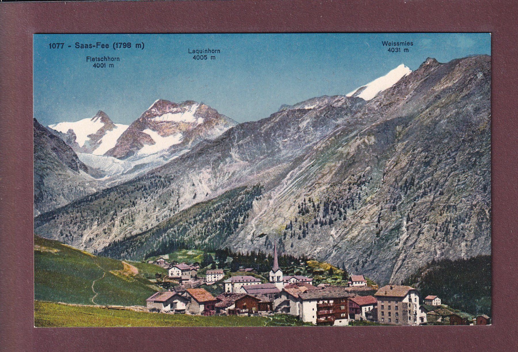 Cartes postales: SAAS-FEE – D'occasion à Pully par nicecards